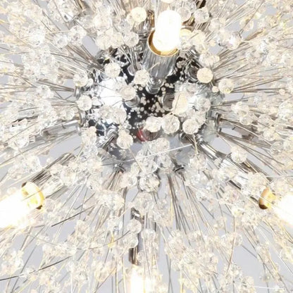Modern crystal dandelion chandelier led pendant lamp dining room