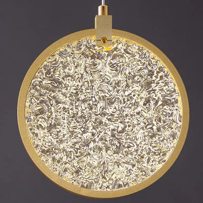 Modern crystal double story led ring chandelier living room light