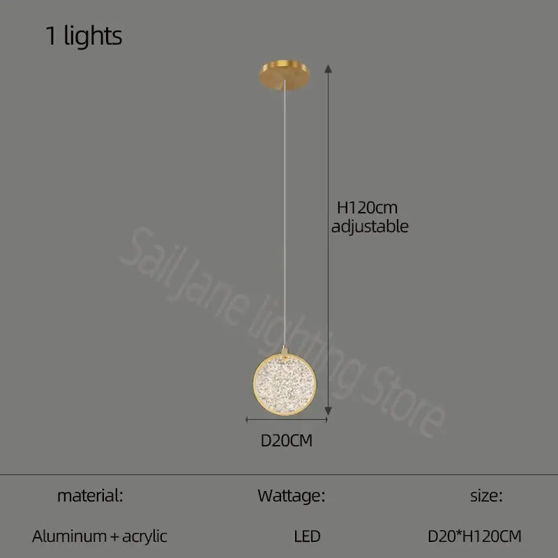 Modern crystal double story led ring chandelier living room light