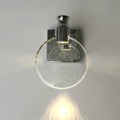 Modern crystal glass gold wall lamp bedroom sconce
