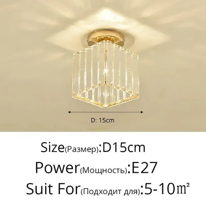 Modern crystal glass nordic led chandelier gold & black dining room