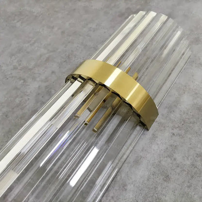 Modern crystal gold led wall lamp for bedroom lighting