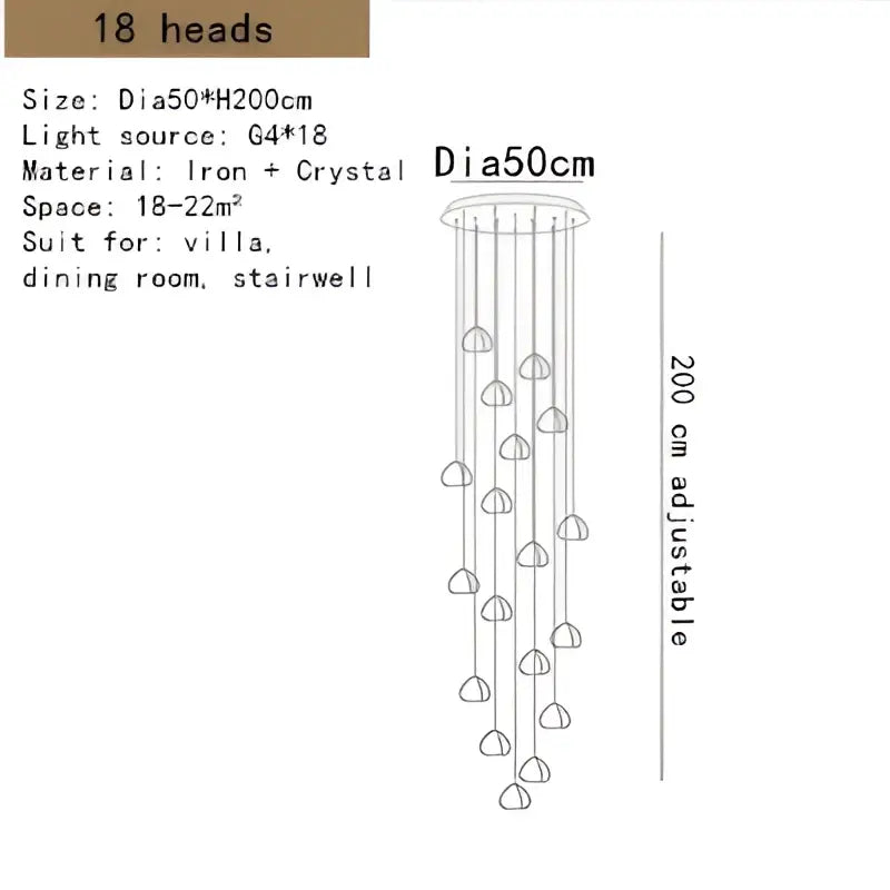 Modern crystal led ceiling chandeliers living room glass globe pendant