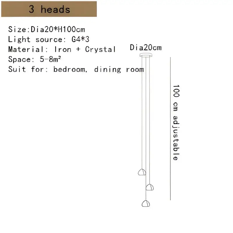 Modern crystal led ceiling chandeliers living room glass globe pendant