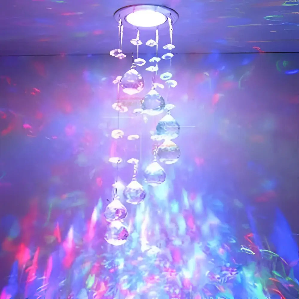 Modern crystal led downlight – living room teardrop ceiling lamp