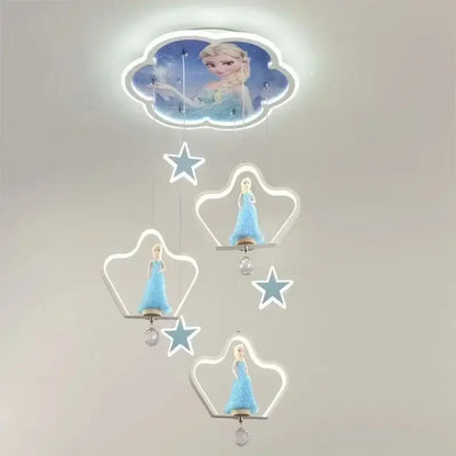 Modern crystal led hummingbird chandelier bedroom ceiling light