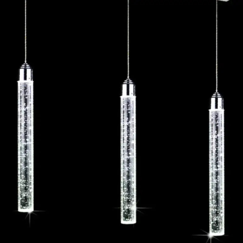 Modern crystal led pendant light for dining room