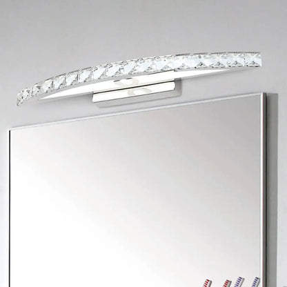 DecorBites™ Modern Crystal LED Vanity Wall Light for Bathrooms - Arched Sconce Fixture
