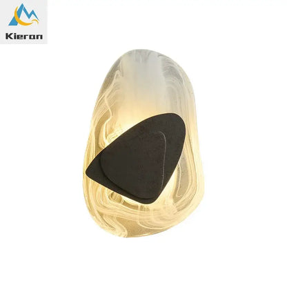 Modern crystal led wall lamp with bronze accent for living room