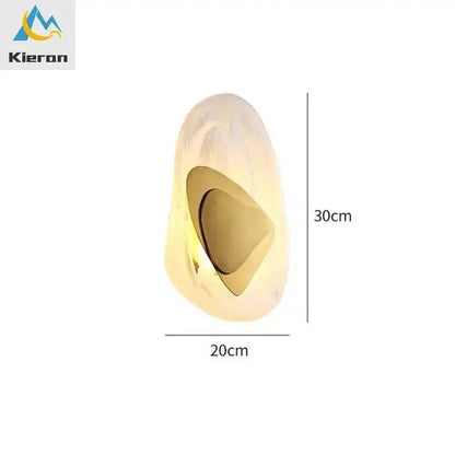 Modern crystal led wall lamp with bronze accent for living room