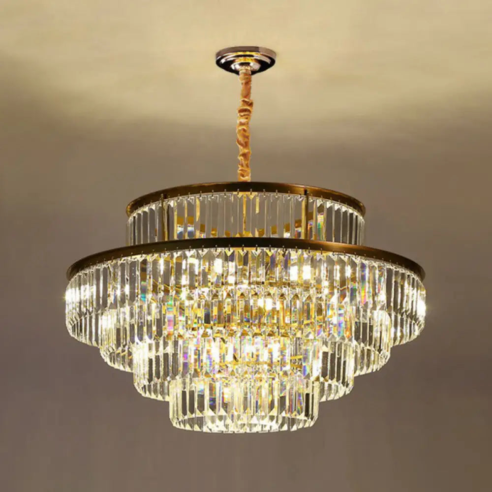 DecorBites™ Modern Crystal Prism Pendant Light for Living Room