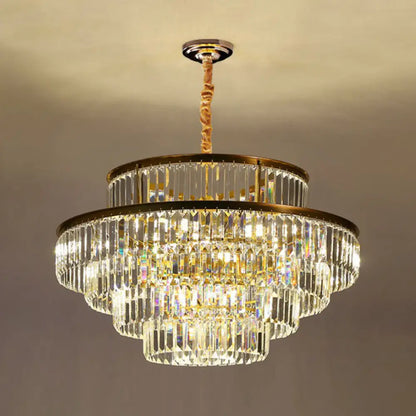 DecorBites™ Modern Crystal Prism Pendant Light for Living Room