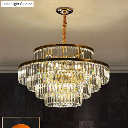 DecorBites™ Modern Crystal Prism Pendant Light for Living Room