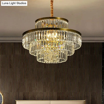DecorBites™ Modern Crystal Prism Pendant Light for Living Room