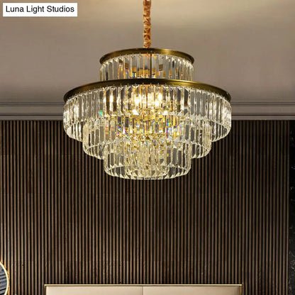 DecorBites™ Modern Crystal Prism Pendant Light for Living Room