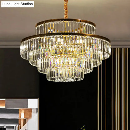 DecorBites™ Modern Crystal Prism Pendant Light for Living Room