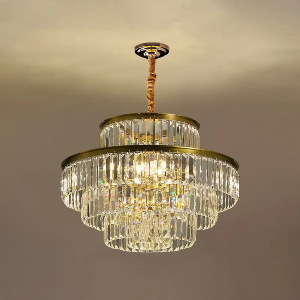 DecorBites™ Modern Crystal Prism Pendant Light for Living Room