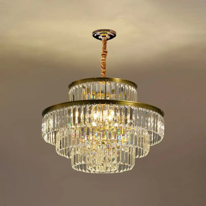 DecorBites™ Modern Crystal Prism Pendant Light for Living Room