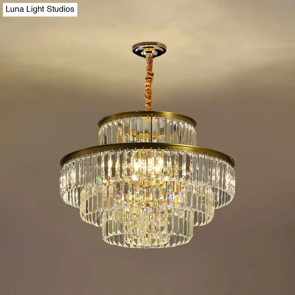 DecorBites™ Modern Crystal Prism Pendant Light for Living Room