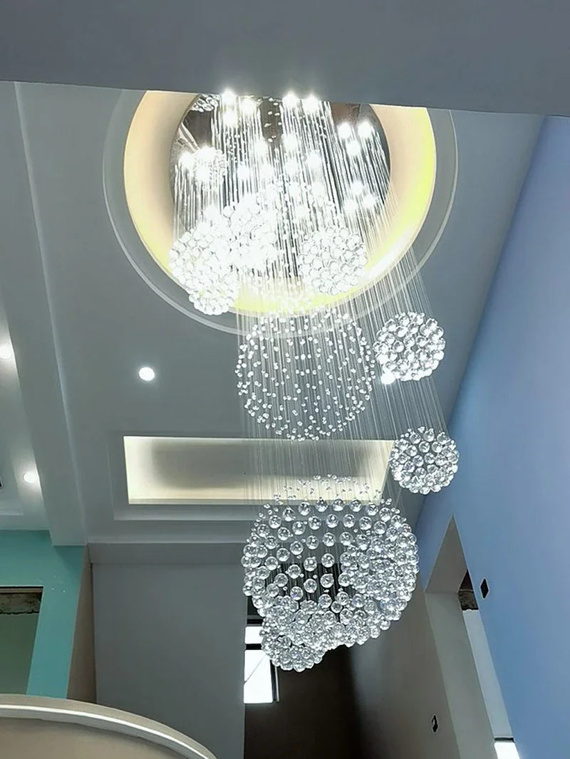 DecorBites™ Modern Crystal Raindrop Chandelier - 13 Lights