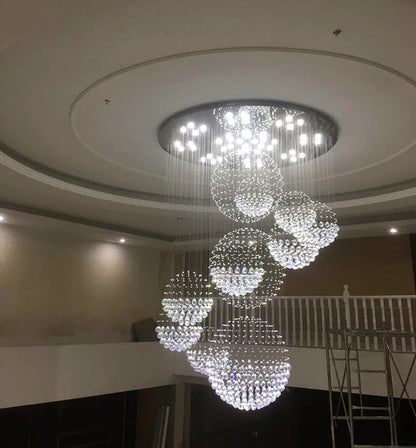 DecorBites™ Modern Crystal Raindrop Chandelier - 13 Lights
