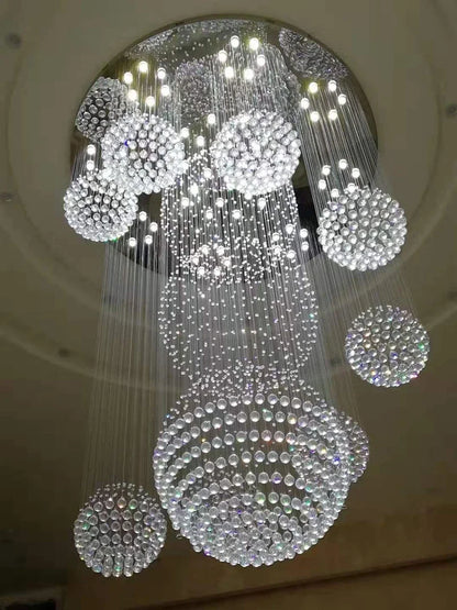 DecorBites™ Modern Crystal Raindrop Chandelier - 13 Lights