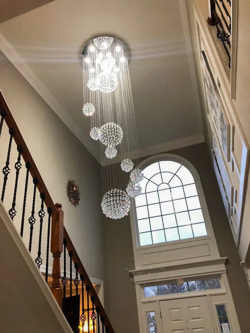 DecorBites™ Modern Crystal Raindrop Chandelier - 13 Lights