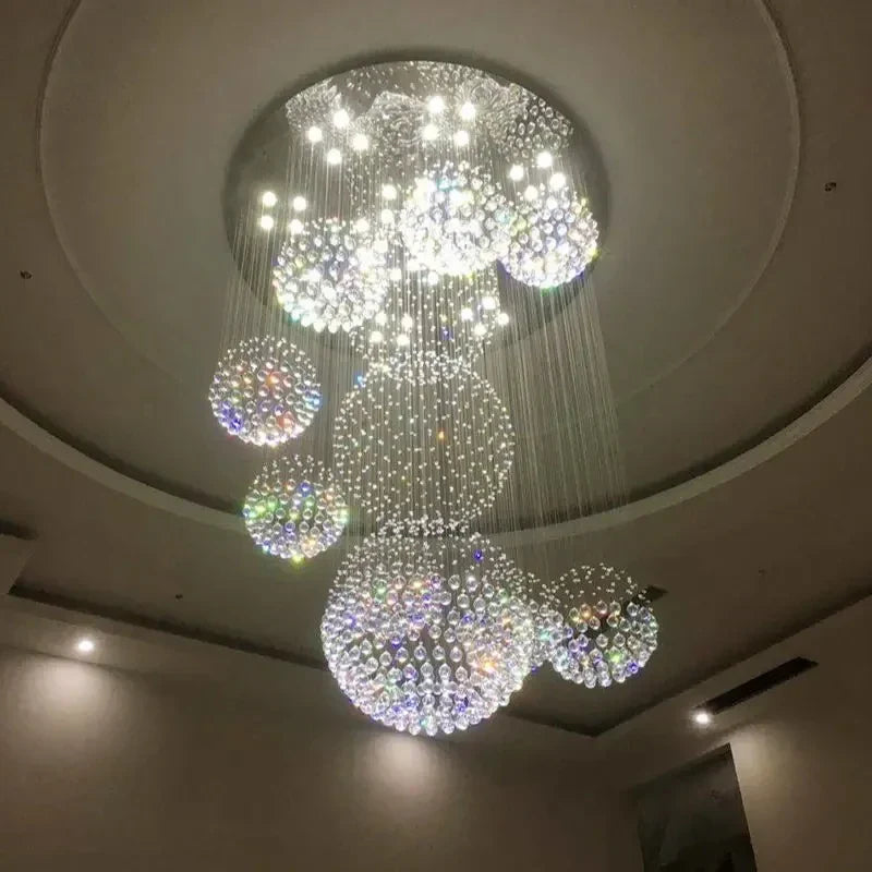 DecorBites™ Modern Crystal Raindrop Chandelier - 13 Lights