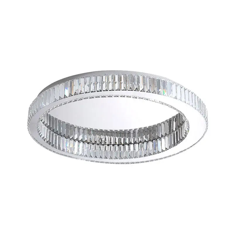 Modern crystal round ceiling lamp living room lighting