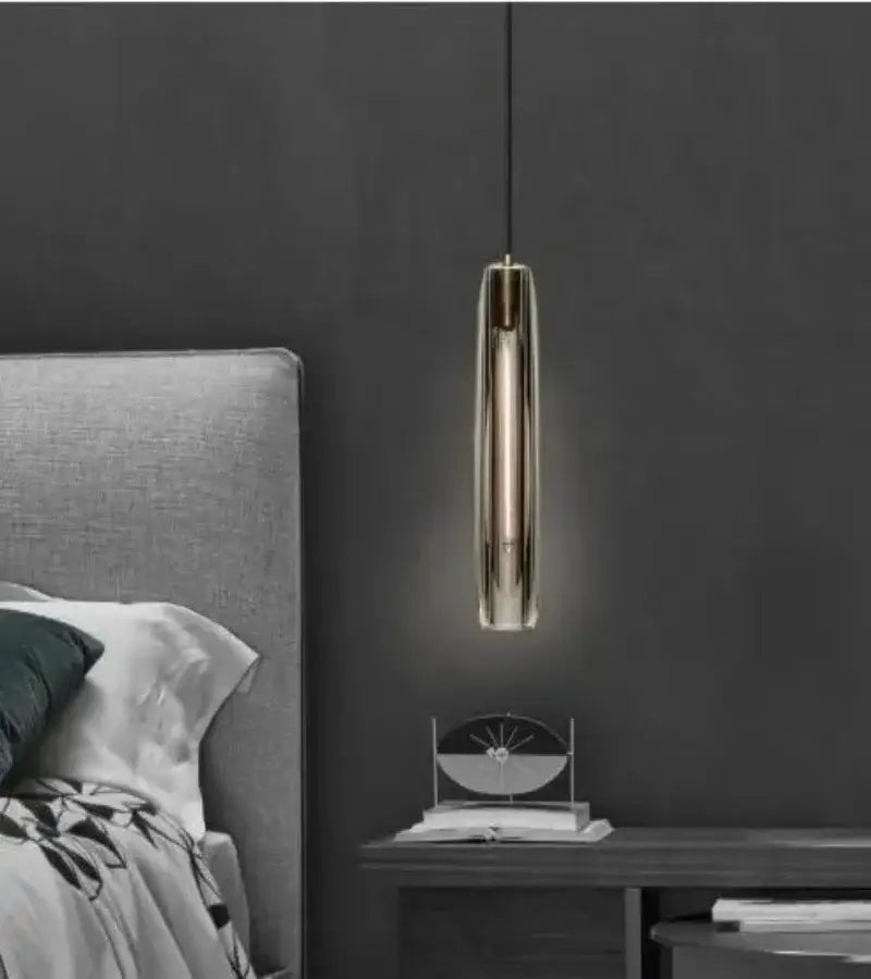 Modern crystal tulip chandelier bedroom glass pendant light