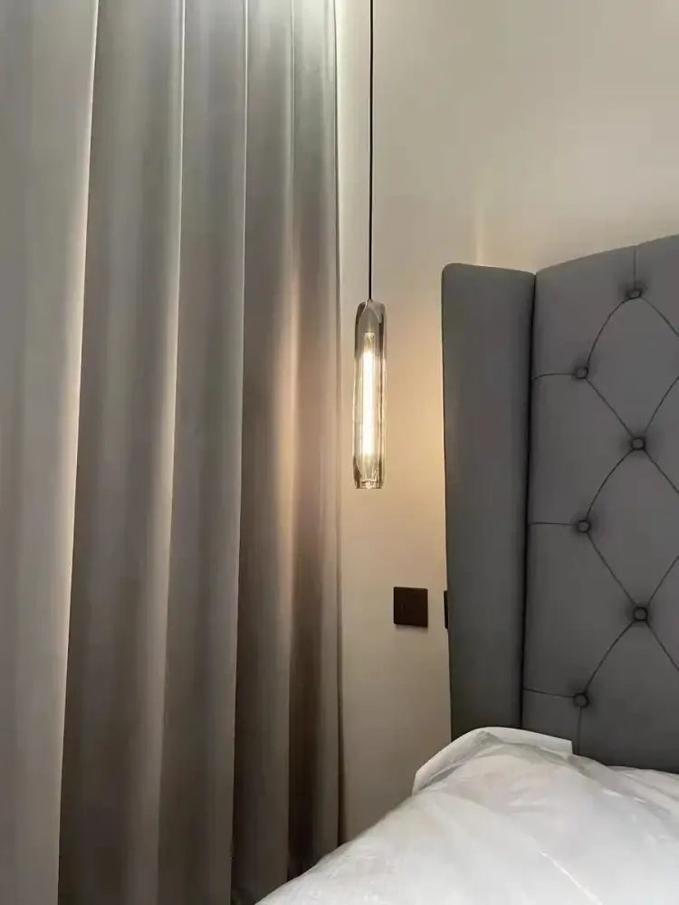 Modern crystal tulip chandelier bedroom glass pendant light