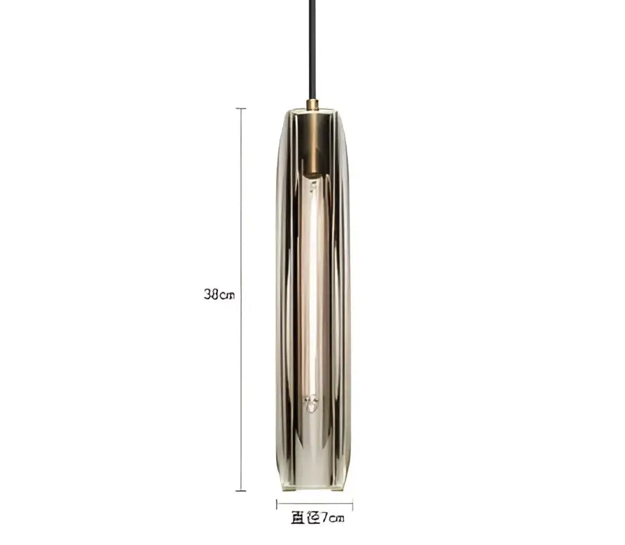 Modern crystal tulip chandelier bedroom glass pendant light