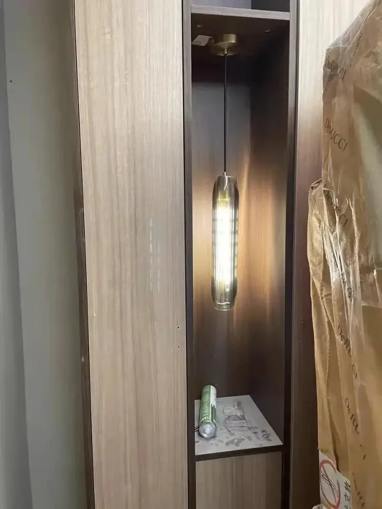 Modern crystal tulip chandelier bedroom glass pendant light