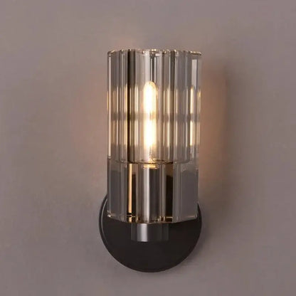 Modern crystal wall lamp gold & black sconce bedroom light fixture