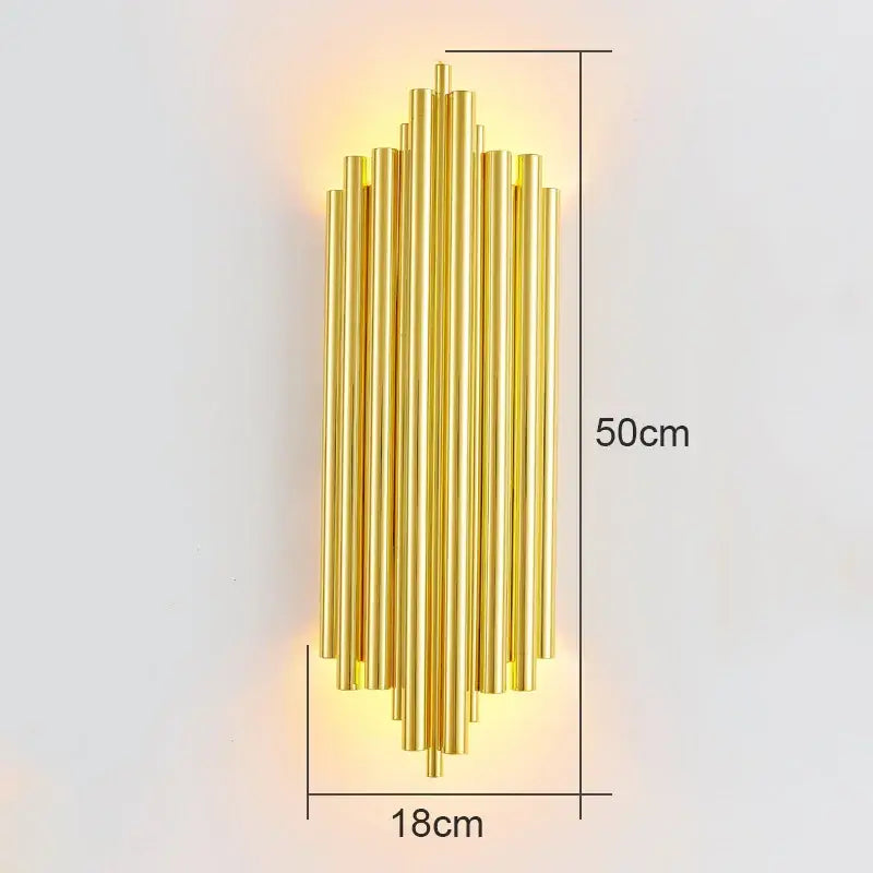Modern crystal wall lamp gold & chrome sconce for living room