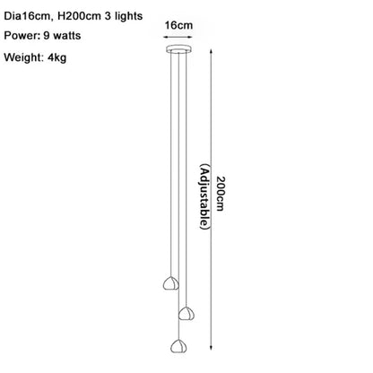 Modern crystal water droplet chandelier staircase pendant light