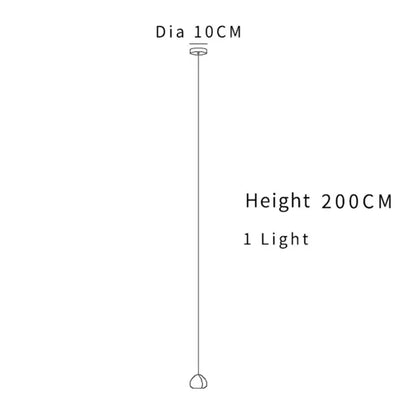 Modern crystal water droplet chandelier staircase pendant light