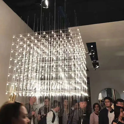 Modern cube led chandelier for luxury dining room and office