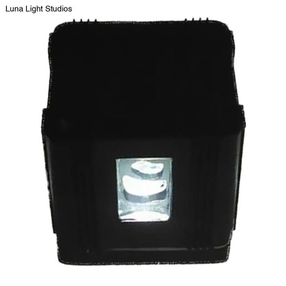DecorBites™ Modern Cubic LED Wall Lamp in Black with Colorful Light Options & Aluminum Finish