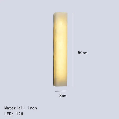 Modern cuboid marble led wall lamp bedroom dimmable lighting