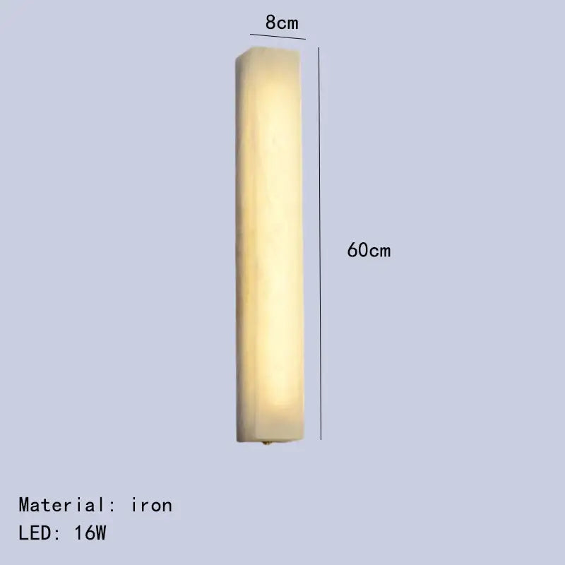 Modern cuboid marble led wall lamp bedroom dimmable lighting