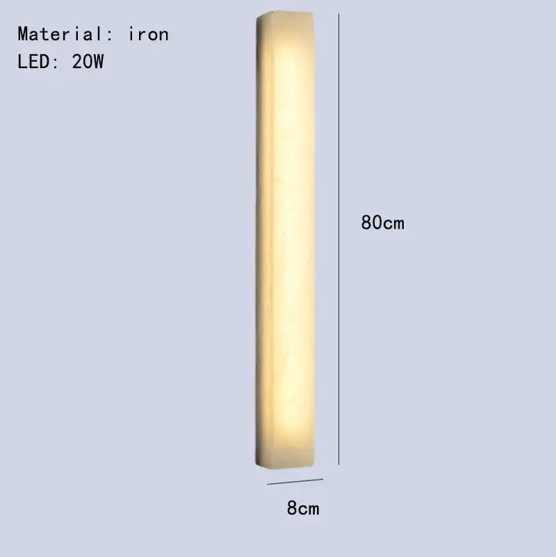 Modern cuboid marble led wall lamp bedroom dimmable lighting