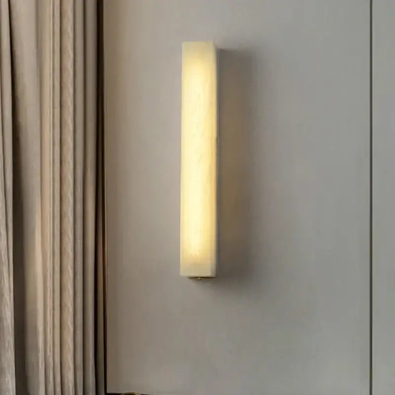Modern cuboid marble led wall lamp bedroom dimmable lighting