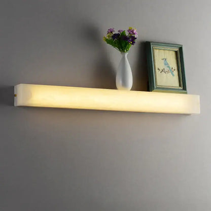 Modern cuboid marble led wall lamp bedroom dimmable lighting