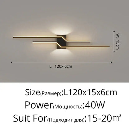 Modern curved gold led wall lamp bedroom sconce lighting