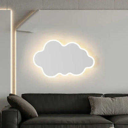 Modern curved white led wall sconces for bedroom lighting