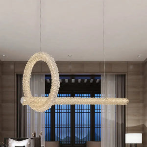 Modern cut crystal brass ceiling light kitchen island pendant 220v-240v