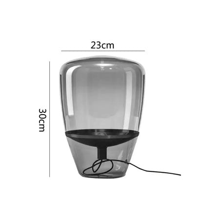 Modern cylindrical glass table lamps bedroom led lighting