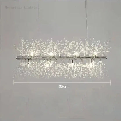 Modern dandelion crystal chandelier living room pendant light