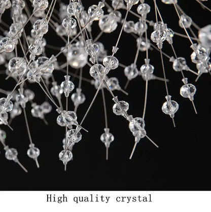 Modern dandelion led crystal chandelier for dining room decoration